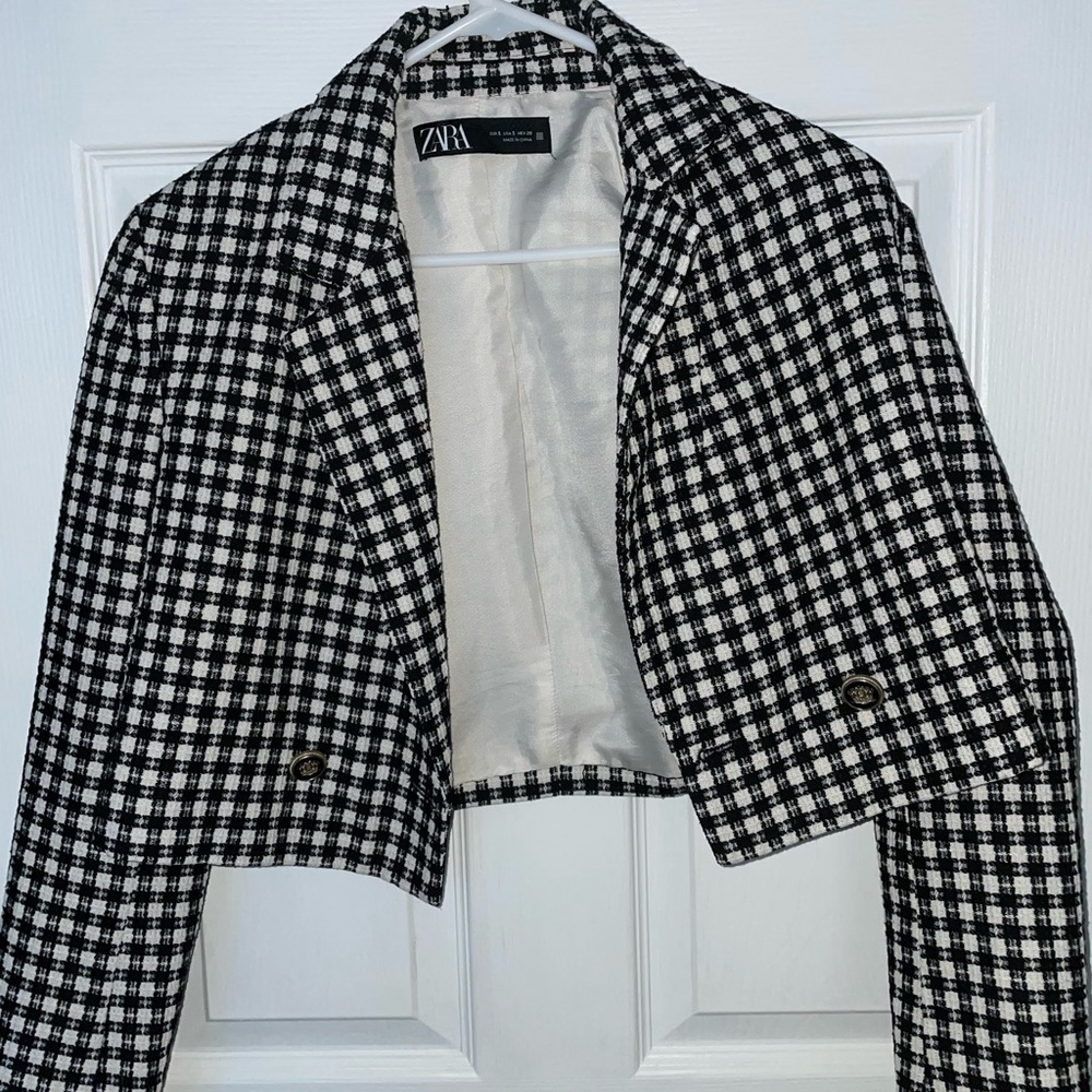 Zara crop blazer
